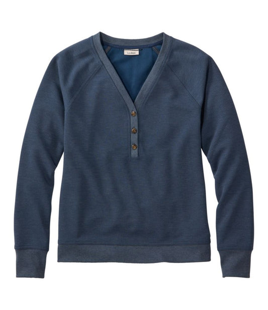 Women's Mountainside Micro Waffle Henley - US 7316