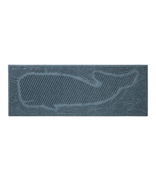 Everyspace Recycled Waterhog Wide Doormat, Swimming Whale - US 5557