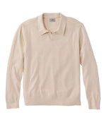 Men's All Seasons Cotton Blend Sweater, Long-Sleeve Polo - US 3953