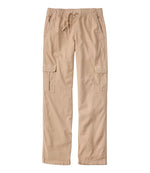 Women's Sunwashed Cotton-Blend Pull-On Pants, Mid-Rise Cargo - US 7846