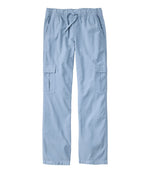 Women's Sunwashed Cotton-Blend Pull-On Pants, Mid-Rise Cargo - US 5730