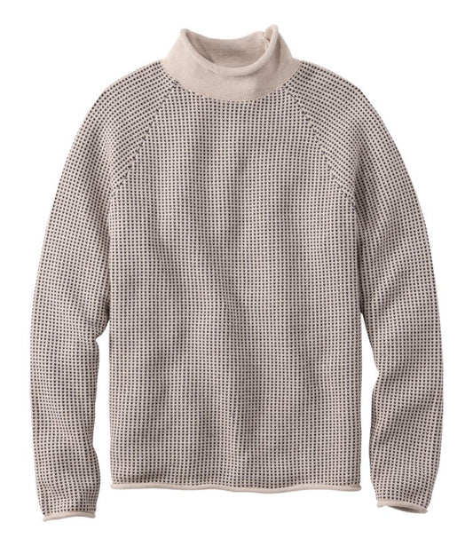 Men's The Original Double L® Rollneck Sweater, Bird's-Eye - US 2595