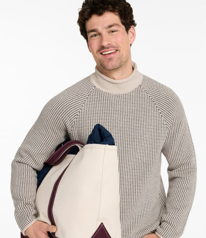 Men's The Original Double L® Rollneck Sweater, Bird's-Eye - US 2595
