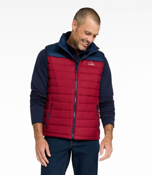 Men's Access Down Vest, Colorblock - US 2991