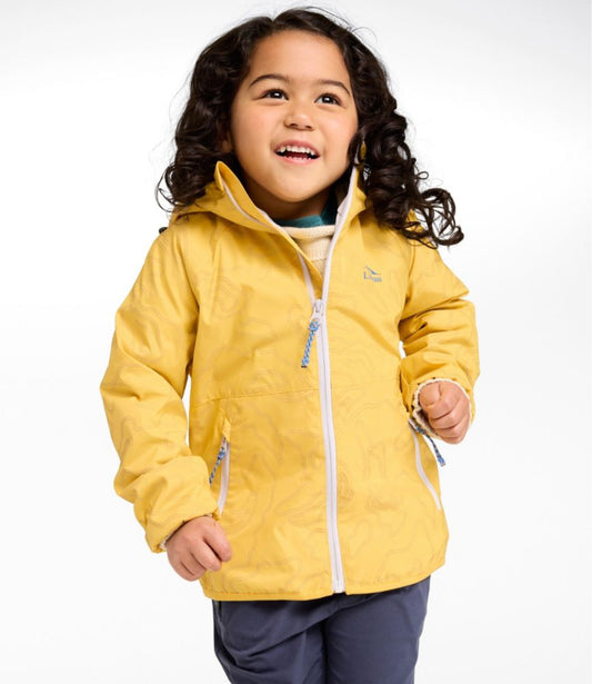 Kids' Wind and Rain Jacket, Lined & Reflective Zipper - US 5599