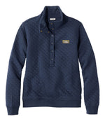 Women's Quilted Half-Snap Sweatshirt - US 7054