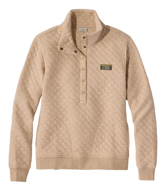 Women's Quilted Half-Snap Sweatshirt - US 0778