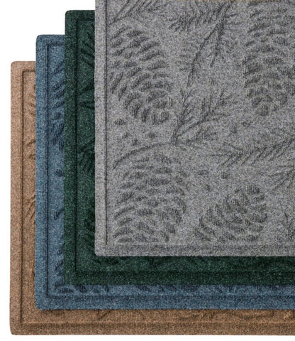 Everyspace Recycled Waterhog Doormat, Pine Cones - US 0839