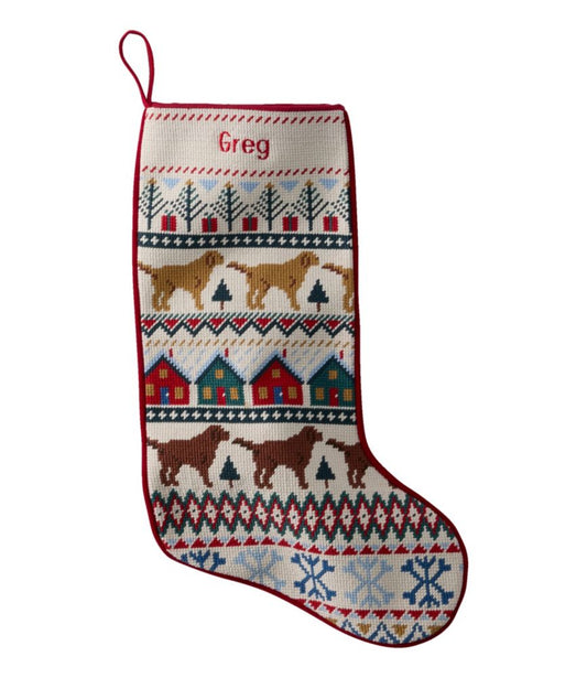 Needlepoint Fair Isle Stocking - US 1329