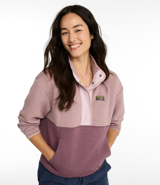 Women's Airlight Grid Pullover, Colorblock - US 8366