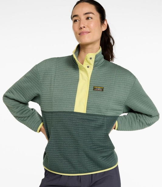 Women's Airlight Grid Pullover, Colorblock - US 3803