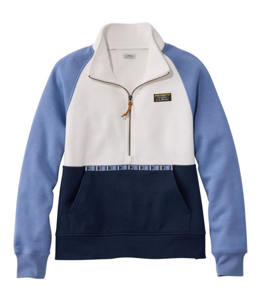 Women's Mountain Classic Sweatshirt, Half-Zip Colorblock - US 9852