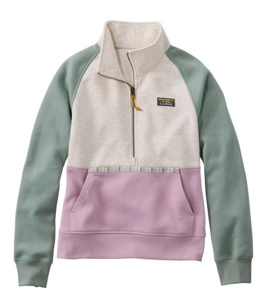 Women's Mountain Classic Sweatshirt, Half-Zip Colorblock - US 5016