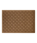Heavyweight Recycled Waterhog Doormat, Geometric Rings - US 4998