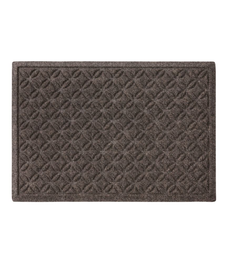 Heavyweight Recycled Waterhog Doormat, Geometric Rings - US 0678