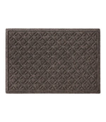 Heavyweight Recycled Waterhog Doormat, Geometric Rings - US 0678