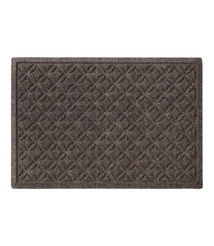 Heavyweight Recycled Waterhog Doormat, Geometric Rings - US 0678
