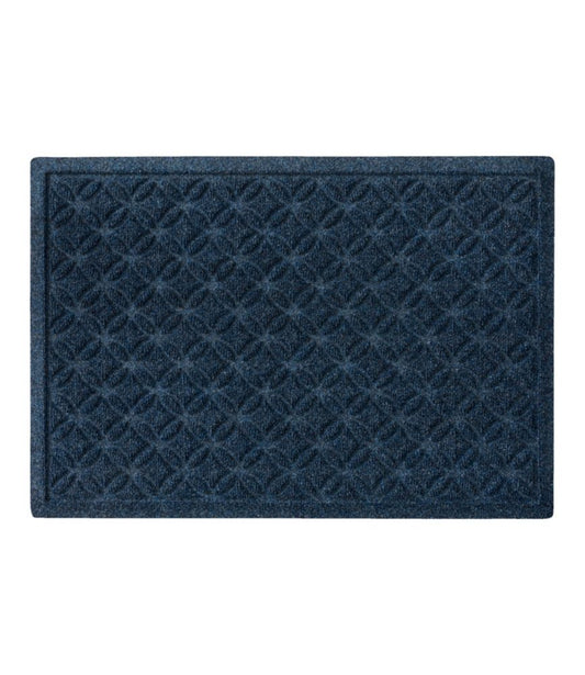 Heavyweight Recycled Waterhog Doormat, Geometric Rings - US 0801