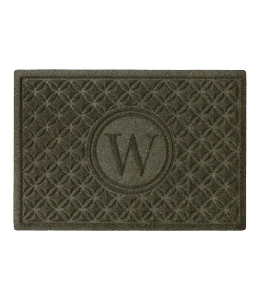 Heavyweight Recycled Waterhog Doormat, Geometric Rings, Personalized - US 2365
