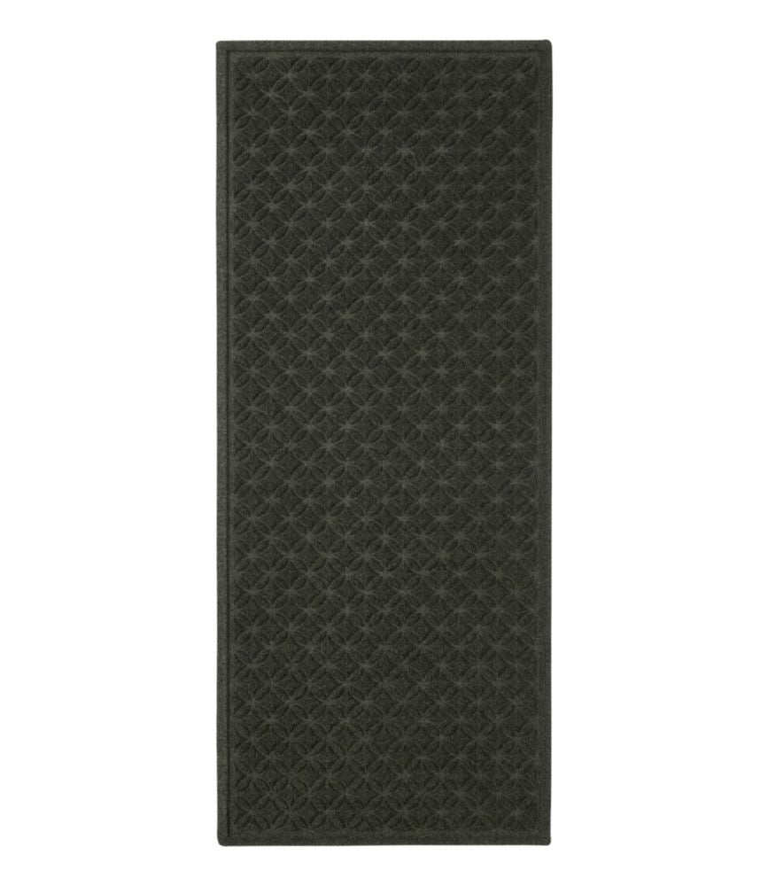 Heavyweight Recycled Waterhog Mat Runner, Geometric Rings - US 6758