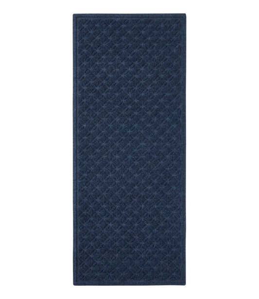 Heavyweight Recycled Waterhog Mat Runner, Geometric Rings - US 2187