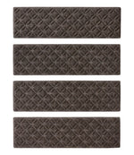Heavyweight Recycled Waterhog Stair Tread, Geometric Rings - US 3026