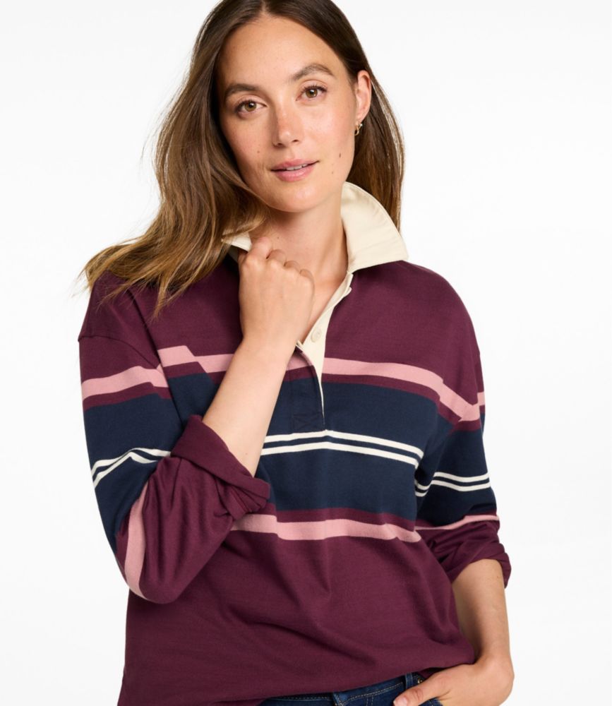 Women's Mountain Classic Rugby, Long-Sleeve Multi-Stripe - US 3334