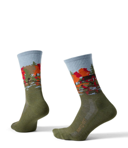 Adults' Farm to Feet Cabin Collection Autumn Cabin Crew Socks - US 9881