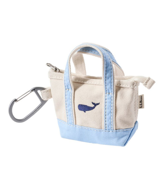 L.L.Bean Embroidered Micro Tote Bag, Whale - US 9016