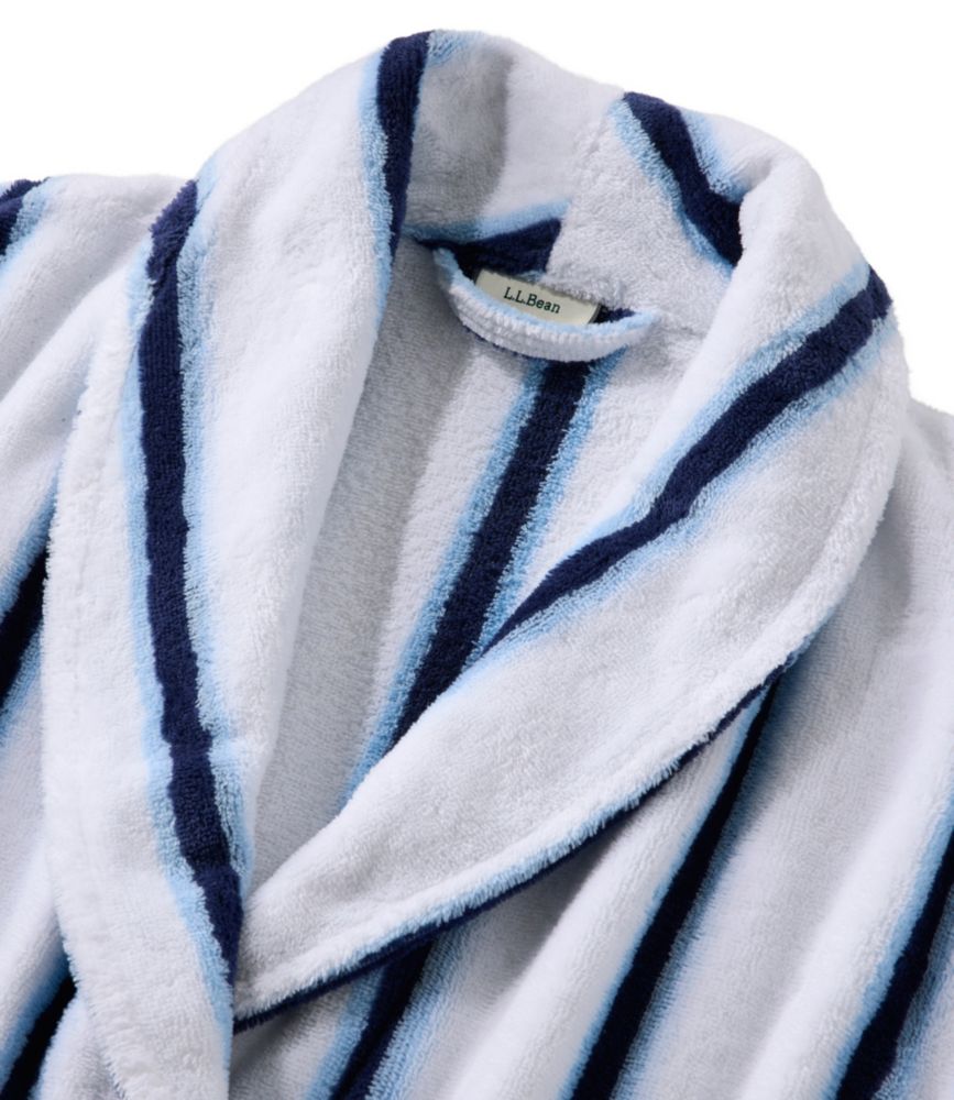 Women's Soft Plush Terry Robe, Stripe - US 0038