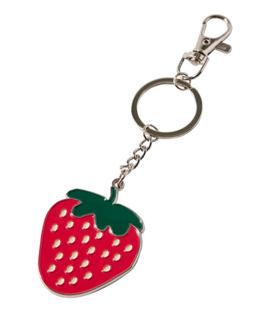 Enamel Charm, Strawberry - US 0256