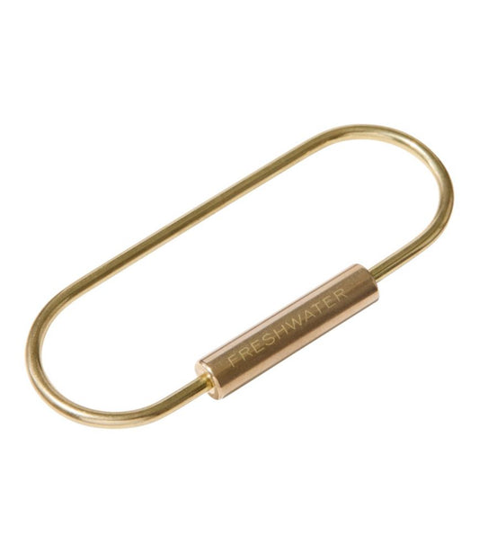 Oval Keyring, Brass - US 5052